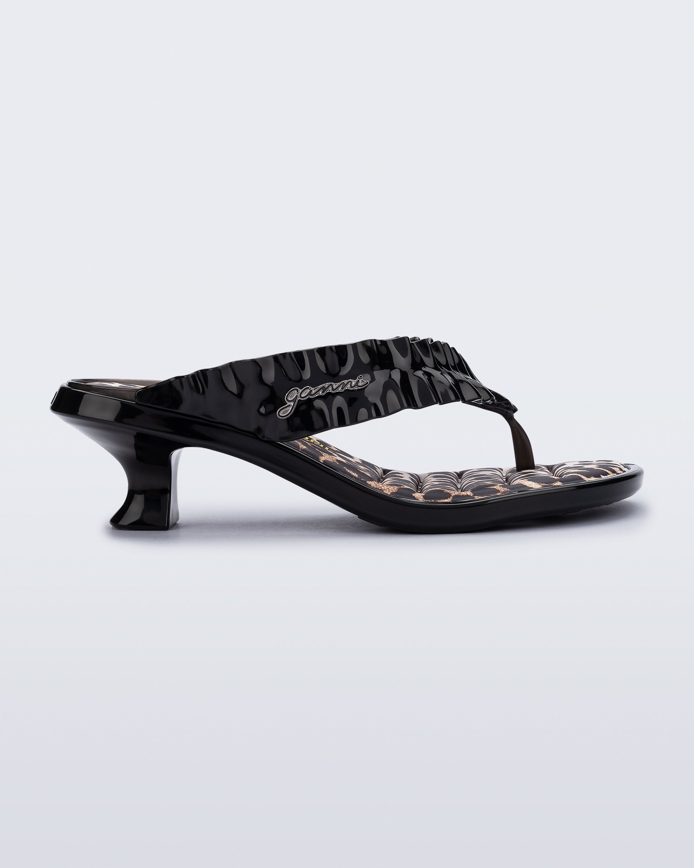 MELISSA THONG KITTEN HEEL + GANNI AD