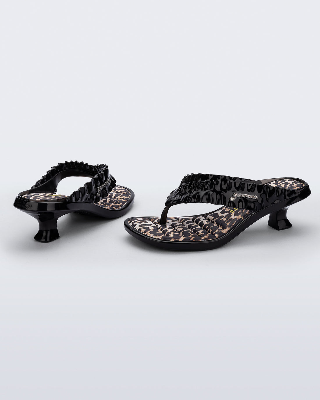 MELISSA THONG KITTEN HEEL + GANNI AD