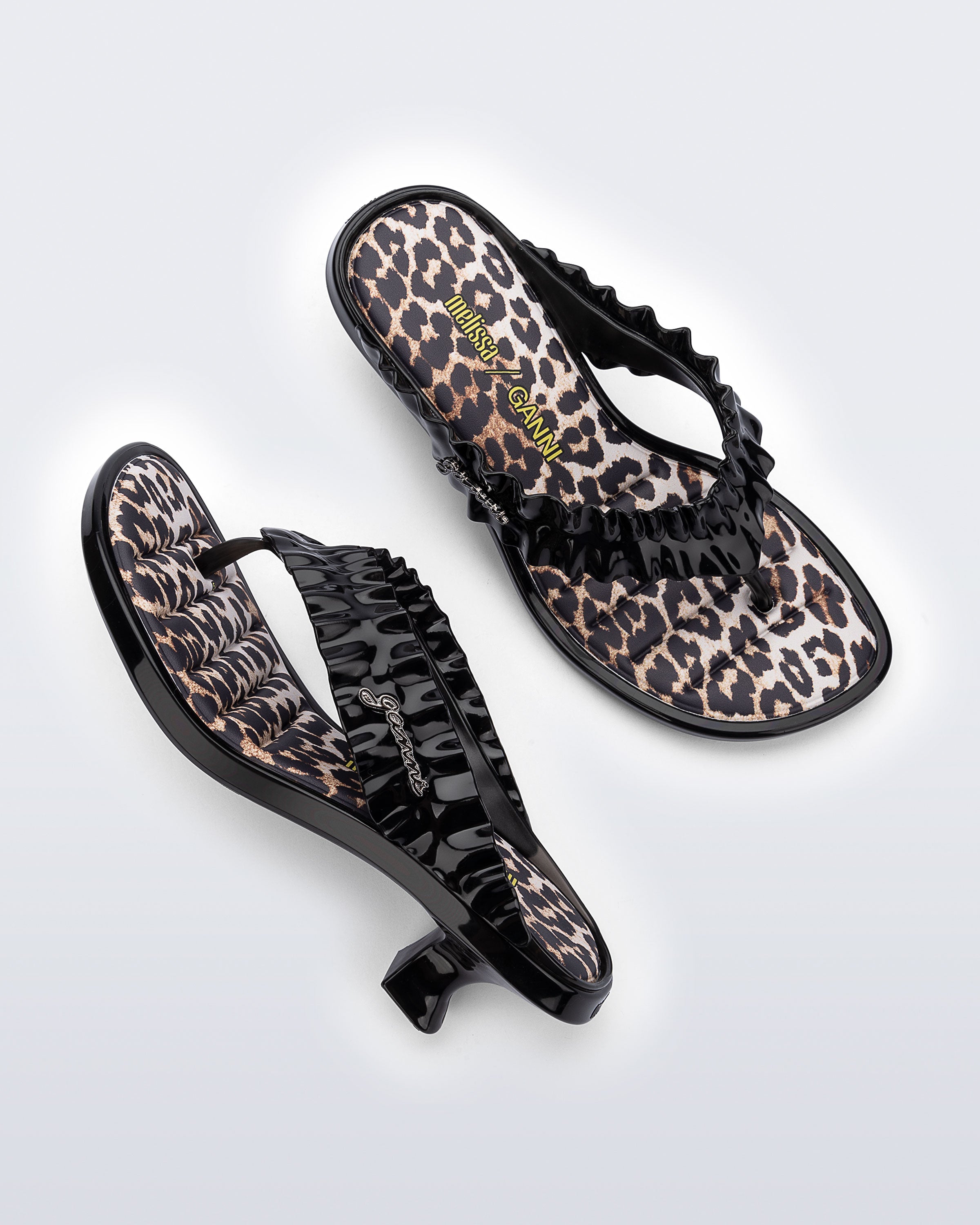 MELISSA THONG KITTEN HEEL + GANNI AD