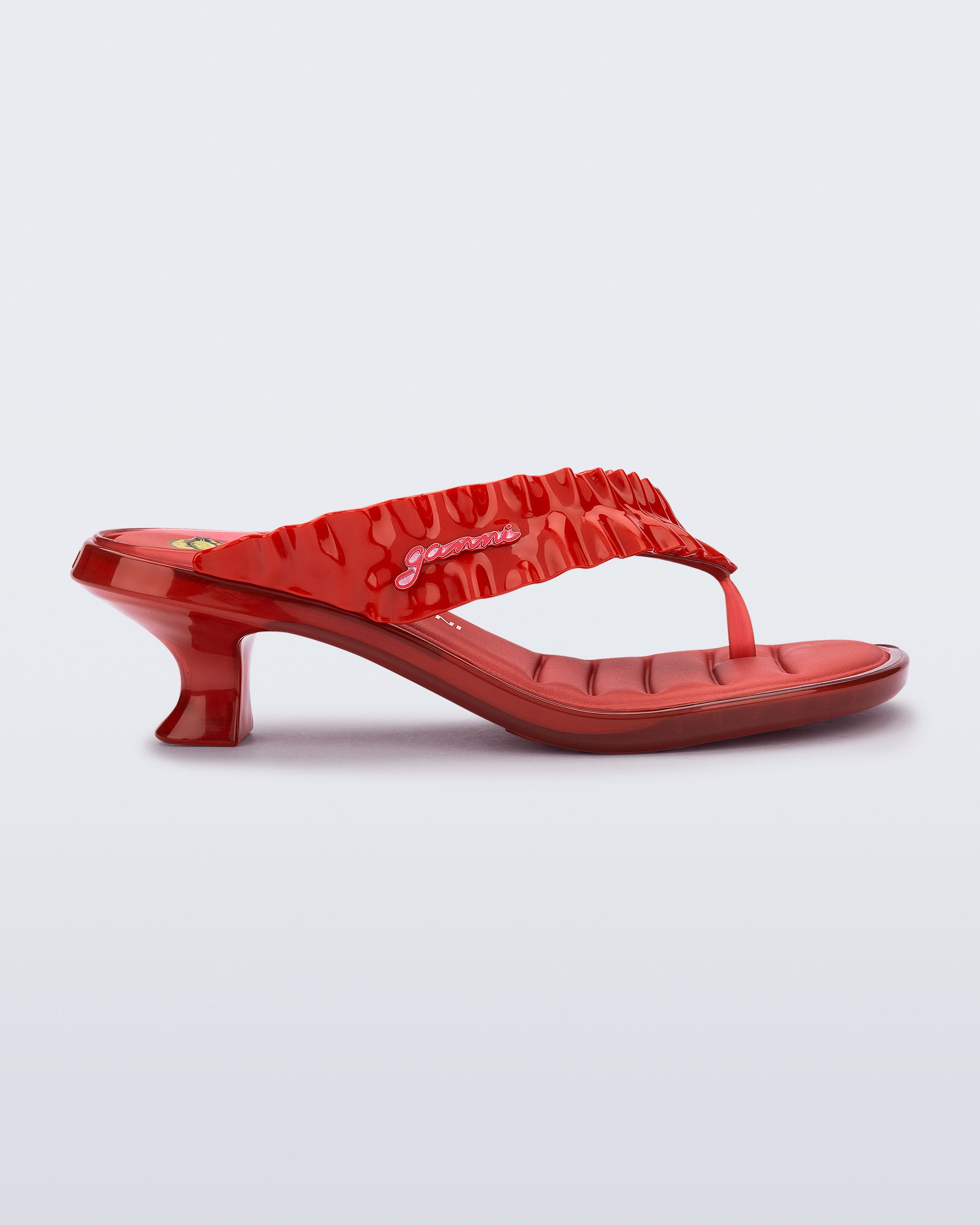 MELISSA THONG KITTEN HEEL + GANNI AD