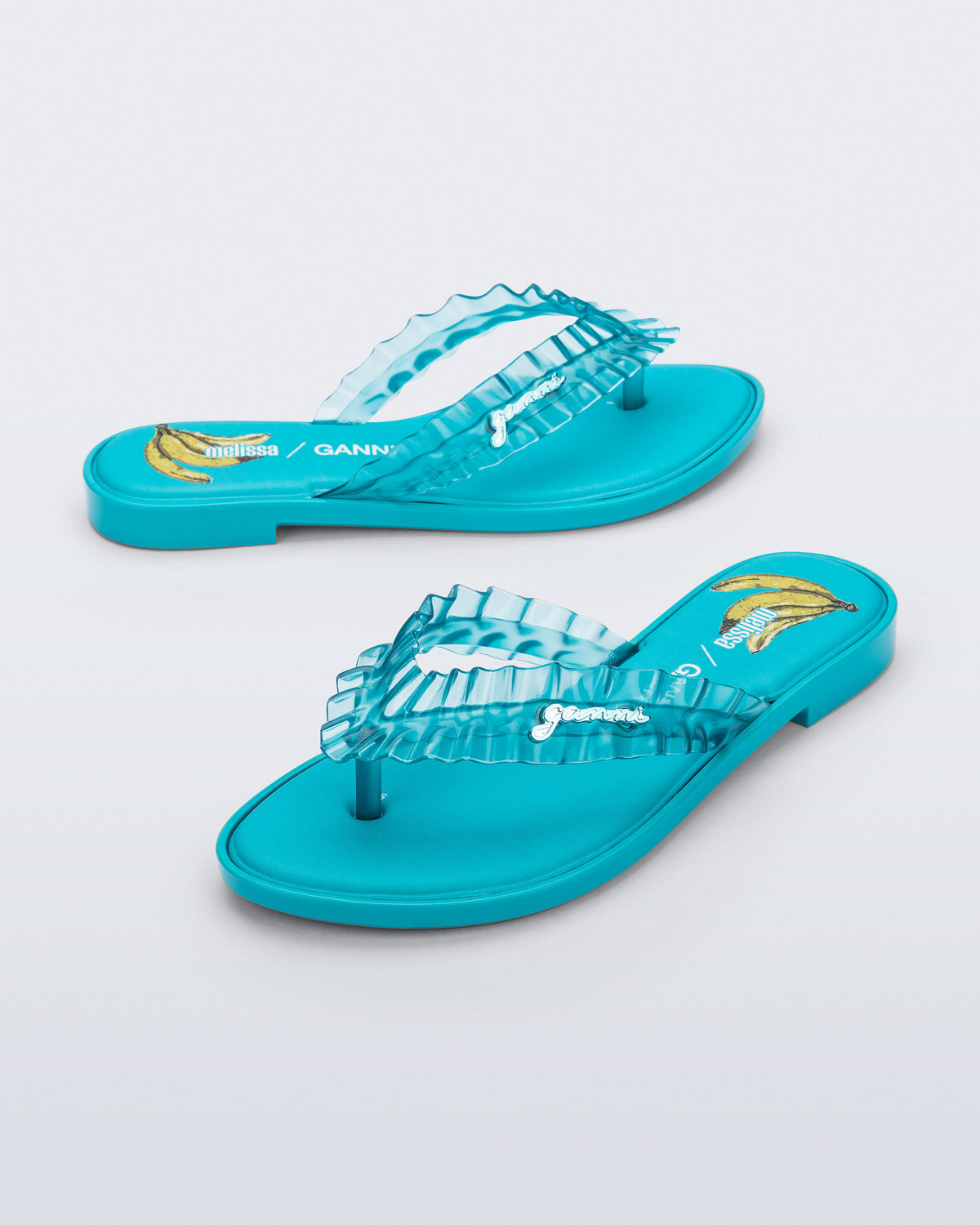 MELISSA FLIP FLOP SLIM + GANNI AD