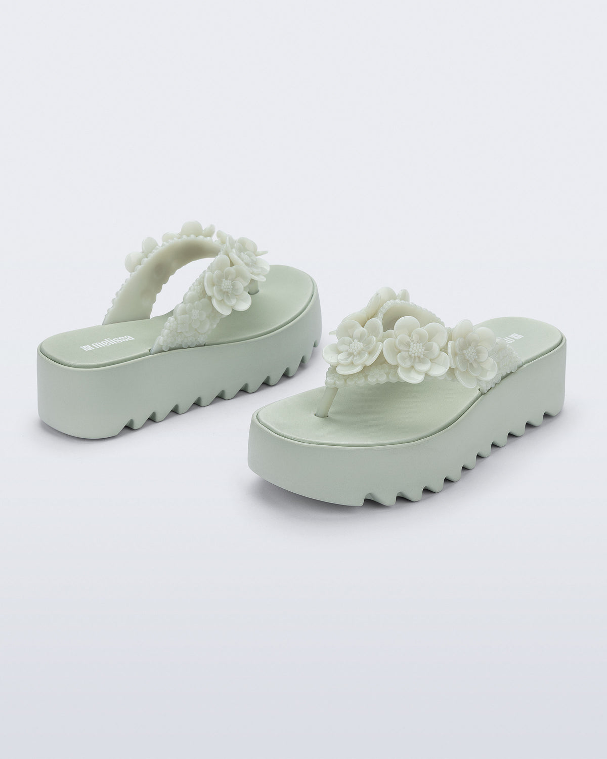 MELISSA THONG PLATFORM GARDEN FLOW AD