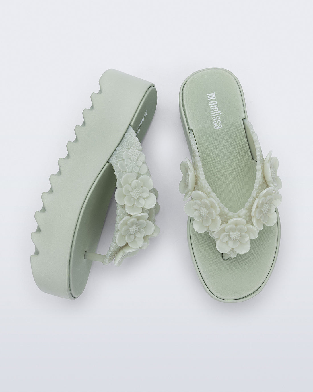 MELISSA THONG PLATFORM GARDEN FLOW AD