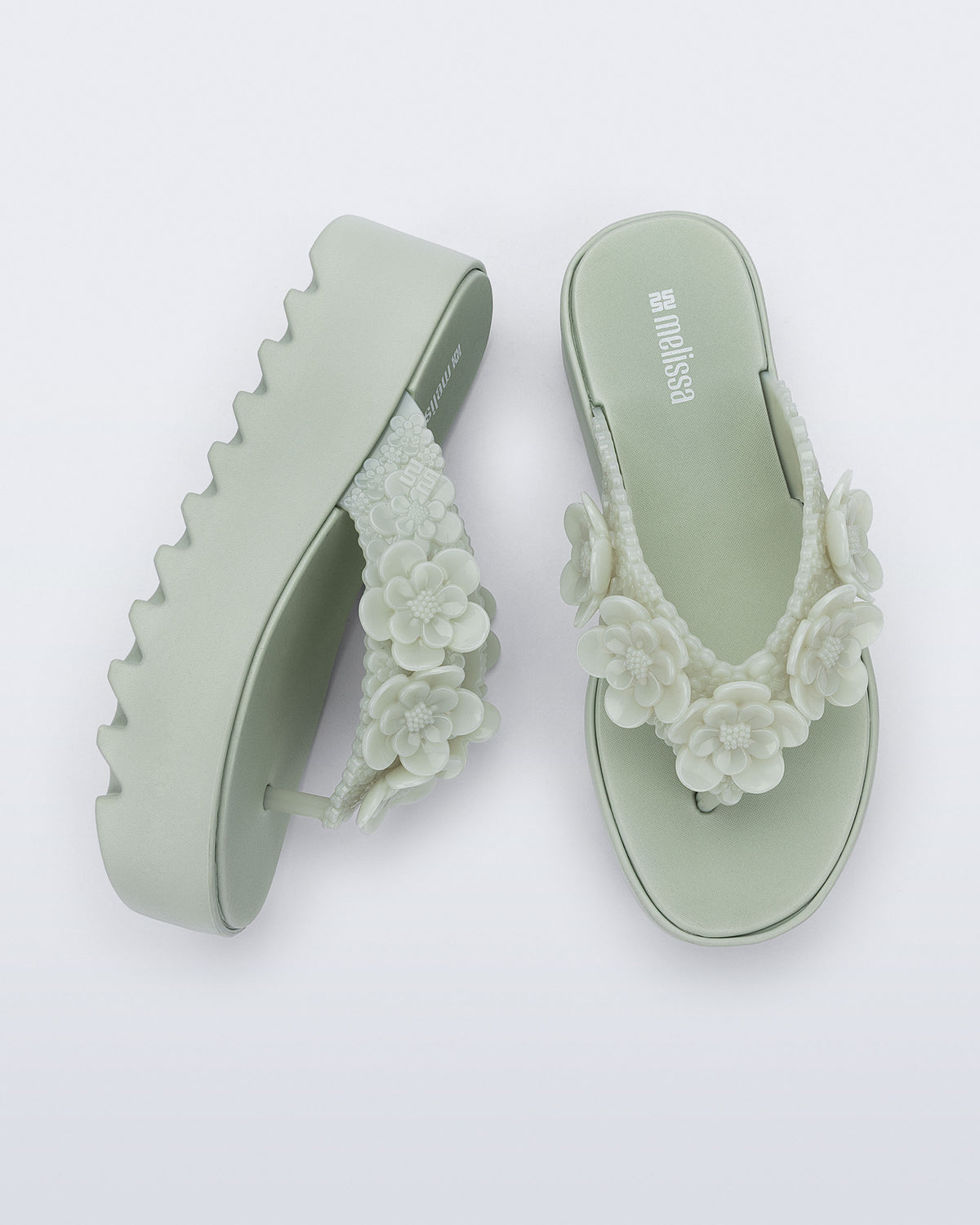 MELISSA THONG PLATFORM GARDEN FLOW AD