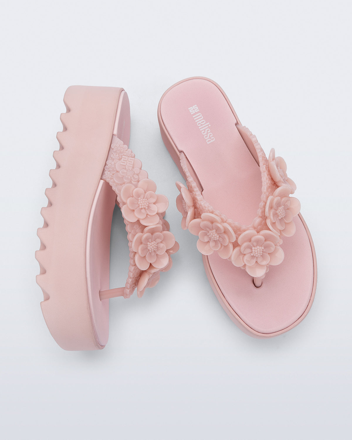 MELISSA THONG PLATFORM GARDEN FLOW AD