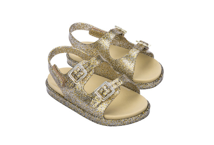 Mini melissa outlet gold sandals